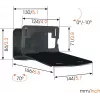 Kaiutinteline Vogels SOUND 3205 Universal L, 15 kg