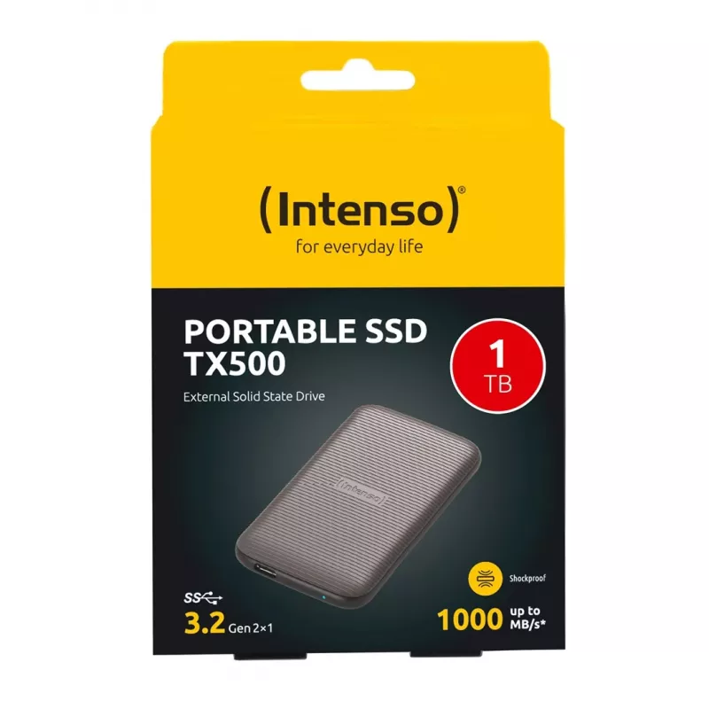 SSD-kiintolevy Intenso 1 TB ulkoinen USB Type-C 3.2 Gen 2 ruskea
