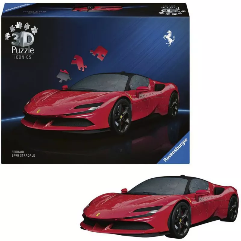 3D-palapeli Ravensburger Iconics Ferrari SF90 Stradale – keräilijän rakennussarja