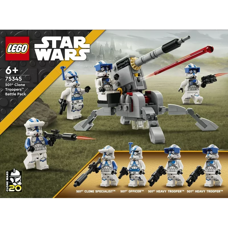 LEGO 75345 Star Wars 501st Clone Troopers Battle Pack -sarja rakennettava lelu