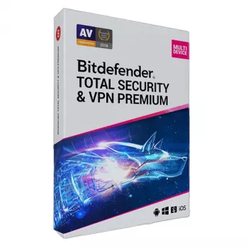 Bitdefender Total Security + Premium VPN | 5 PC | 1 vuosi | Vain EU