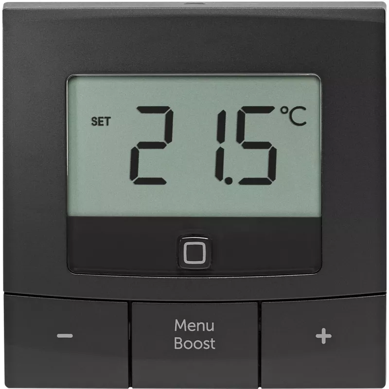 eQ-3 Homematic IP HmIP-WTH-B-A seinätermostaatti basic, RF 869,65 MHz, LCD, IP20, 250 m, antrasiitti