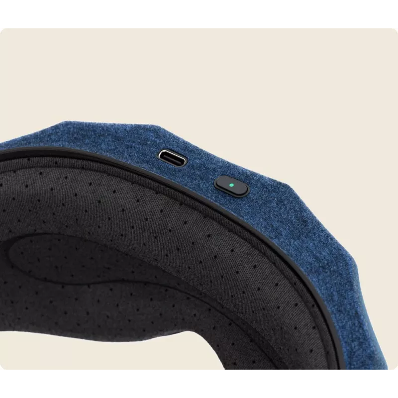 Therabody SleepMask hierontalaite kasvoille musta, sininen