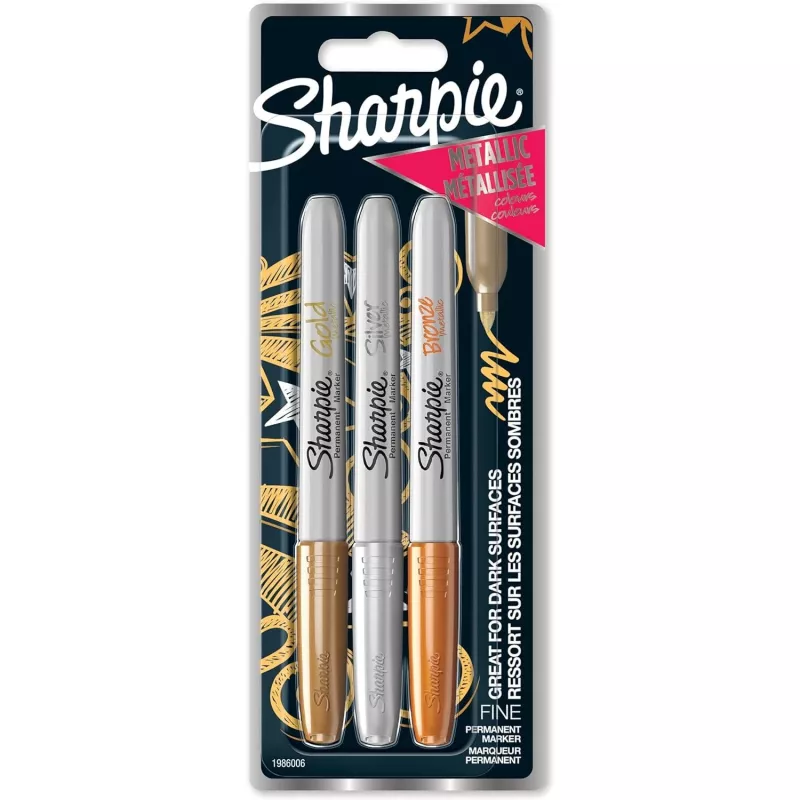 Tussi ohut kärki Sharpie 1986006 pronssi kulta hopea