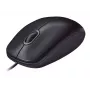 Logitech M90 johdollinen optinen toimistohiiri — 1000 DPI, molempikätinen, USB Type-A, musta