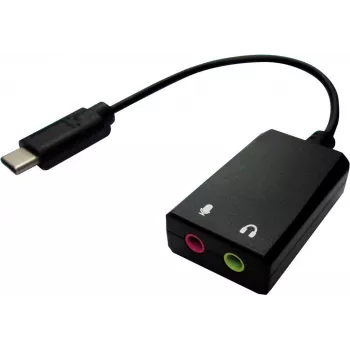 Value 12.99.3213 kaapelisovitin USB Type-C 2 x 3,5 musta (12.99.3213)