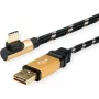 ROLINE 11.02.9062 USB-kaapeli 3 m USB 2.0 USB A USB C musta - kulta (11.02.9062)