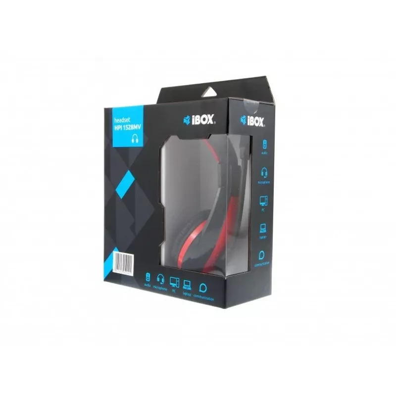 Kuulokkeet mikrofonilla I-Box HPI 1528 MV musta