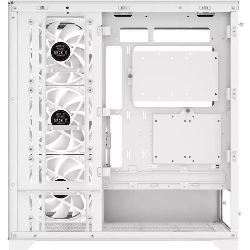 Kotelo | XILENCE | ATX/micro ATX/Mini-ITX | valkoinen | Midi Tower | PC | X818.W.ARGB