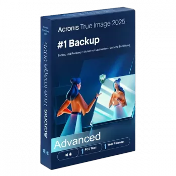 Acronis True Image | Advanced + 500 GB Acronis Cloud Storage | 1 PC/MAC | 1 vuosi