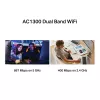 Mercusys MA30H AC1300 High Gain kaksikaistainen Wi-Fi USB -sovitin, musta