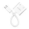 LogiLink USB-C äänisovitin USB-C/uros 2x USB-C/naaras 60W PD valkoinen