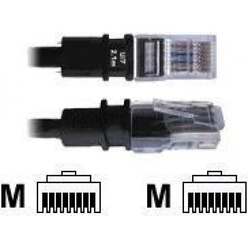 Verkkokaapeli Patchsee Cat5e FTP 1,2 m, musta