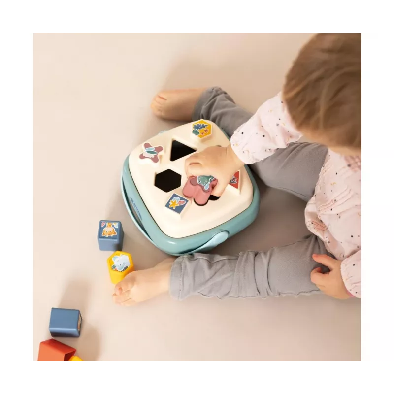 Muotolajittelukori SMOBY 7600140323 värikkäillä muodoilla, oppimislelu pikkulapsille