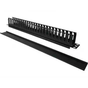 Kaapelilaatikko Alantec PK008 seinäjärjestelijä 1U musta metalli/muovi