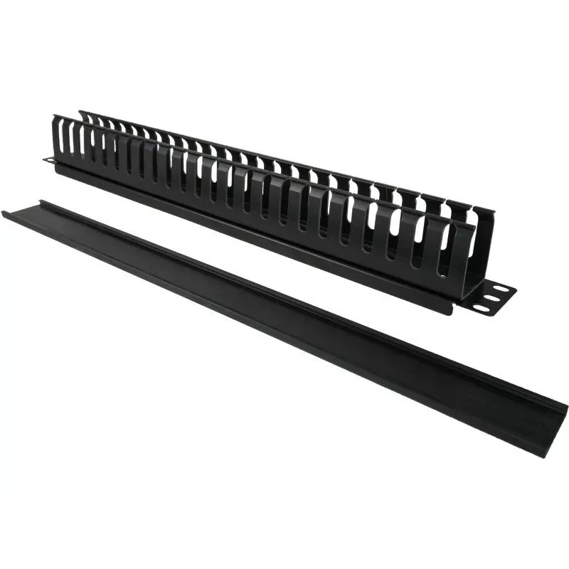 Kaapelilaatikko Alantec PK008 seinäjärjestelijä 1U musta metalli/muovi