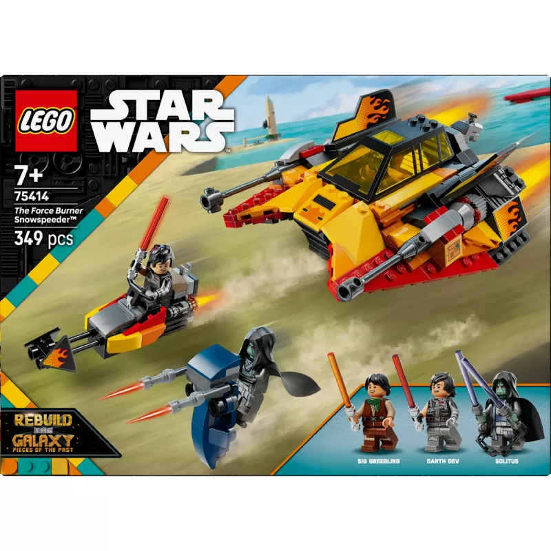 LEGO Star Wars Flame Speeder 75414 lumiajoneuvosarja – 349 osaa, 3 minihahmoa, ikä 7+
