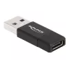 DeLOCK 60001 adapteri USB A USB C musta