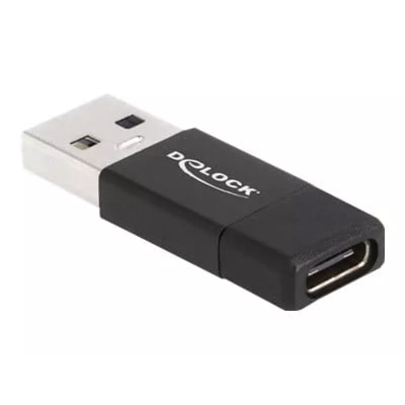 DeLOCK 60001 adapteri USB A USB C musta