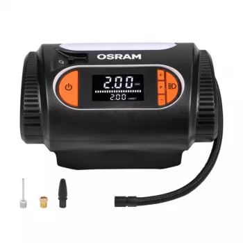 Ilmakompressori Osram TyreInflate 2120 – kompakti 12V paristokäyttöinen rengastäyttölaite (OTI2120)