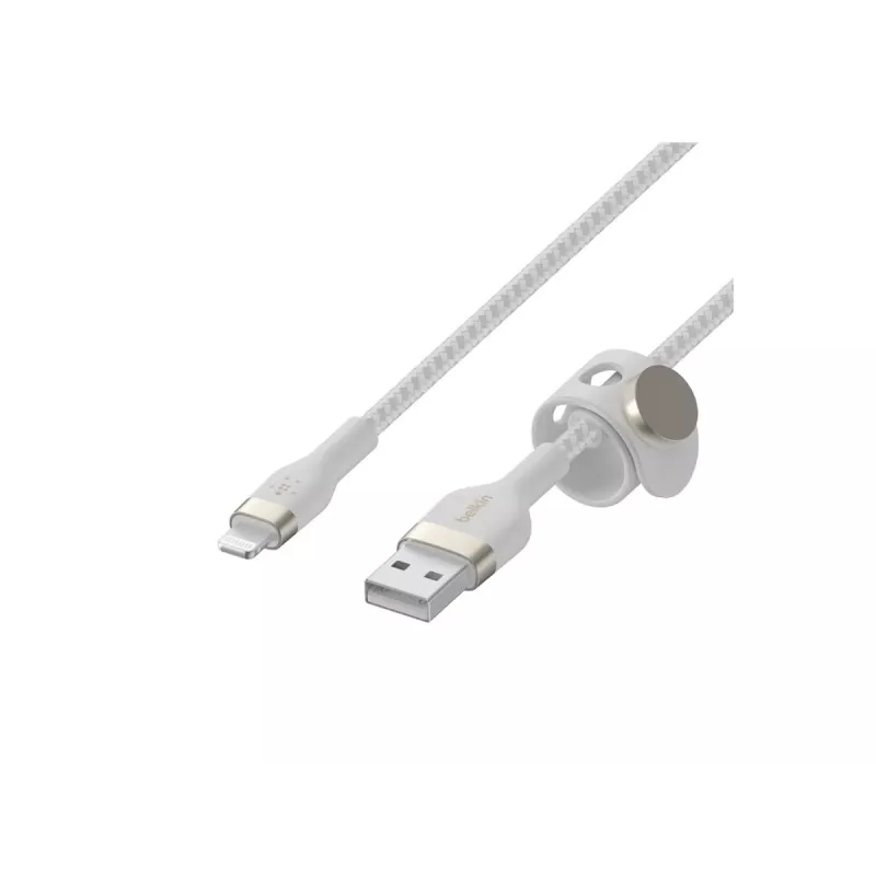 Belkin BOOST CHARGE - Lightning-kaapeli - USB uros – Lightning uros - 3 m - valkoinen - Apple iPad/iPhone/iPod (Lightning)