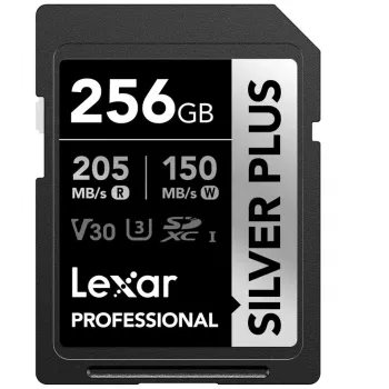Flash-muisti Lexar 256 GB UHS-I SDXC SilverP