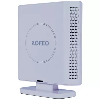 DECT IP-toistin agfeo 6101724 valkoinen — kantaman jatko DECT/VoIP-järjestelmiin
