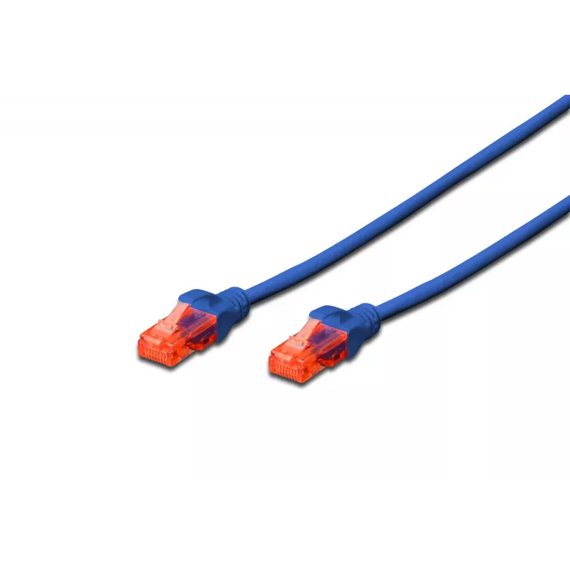 Verkkokaapeli Digitus CAT 6 U/UTP RJ-45 Cat6 0,25 m sininen