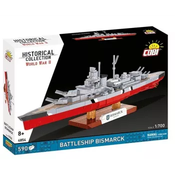 Rakennussarja Cobi taistelulaiva Bismarck malli, 590 osaa