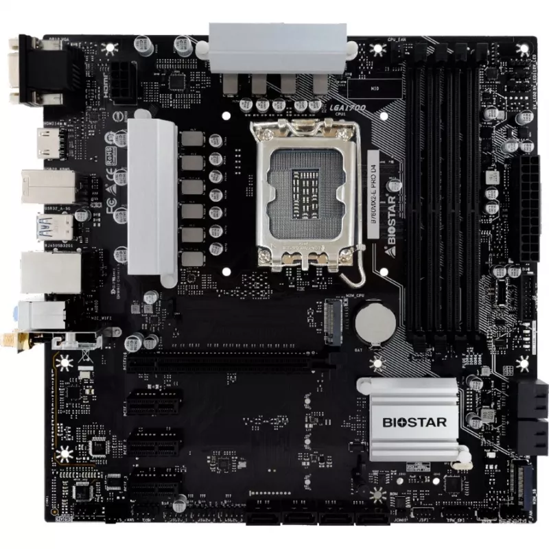 Emolevy Biostar B760MX2-E Pro D4 - B760 - Socket 1700 - Micro ATX