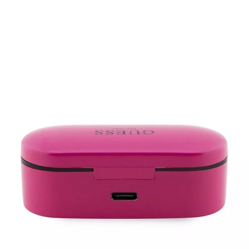 Guess GUTWST31EM täysin langattomat nappikuulokkeet, Bluetooth 5.0, 5 h, latauskotelolla, magenta