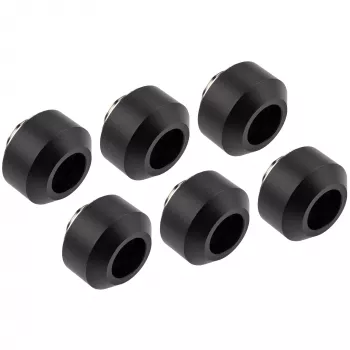 Kovaputkiliitäntäsarja OPTIMUS 12 mm putkille, 6 kpl:n pakkaus asennustyökalulla, musta