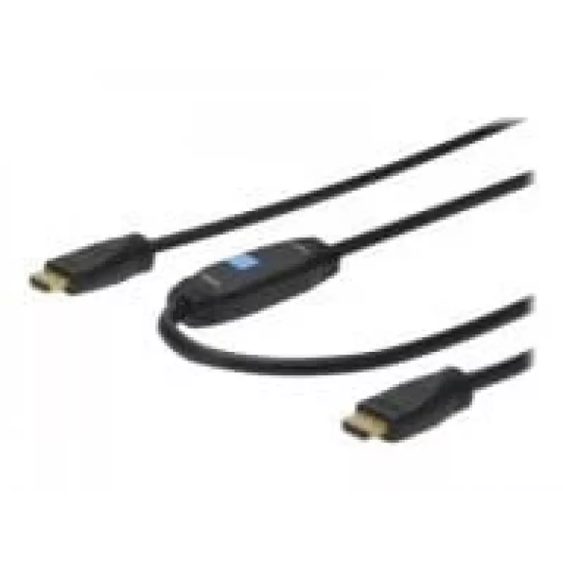 Digitus HDMI High Speed -liitäntäkaapeli Ethernetillä ja signaalinvahvistimella