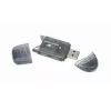 USB 2.0 -kortinlukija Gembird FD2-SD-1 — MMC/SD/SDHC/SDXC, 73×30×10 mm, 13 g, musta