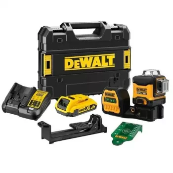 Laserlinjavaaka DeWalt DCE089D1G18-QW vihreä säde itsetasautuva 360° vastaanotinyhteensopiva