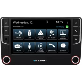 2DIN-automultimediapääyksikkö BLAUPUNKT Wolfsburg 648 DAB CarPlay- ja Android Auto -tuella