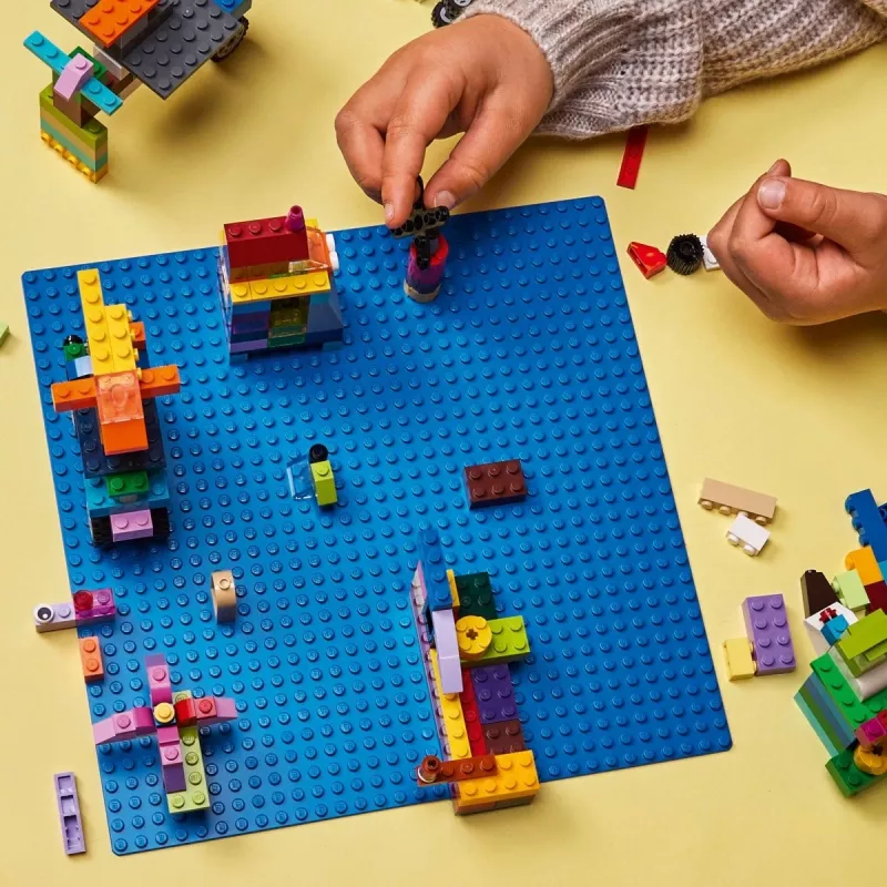 LEGO rakennuslevy 11025 — sininen peruslevy 32x32 nastaa, 250×250 mm