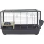 Sisäkanihäkki ZOLUX Neolife Connect 101,5×54×51 cm – metallirunko, muovipohja, harmaa