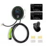 Sähköauton latausasema QOLTEC 52432 Type2 22 kW WLAN LCD-näytöllä