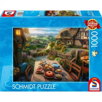 Schmidt Spiele -palapeli 'Frühstück mit Aussicht' 1000 palaa, 693 mm leveä