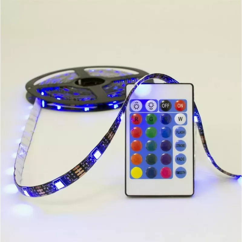 White Shark Helios LED-05 RGB LED-nauha kaukosäätimellä