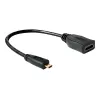 HDMI-kaapeli DeLOCK 65391 0,23m tyyppi A - tyyppi D musta
