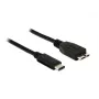 USB-kaapeli DeLOCK 1 m USB 3.1 USB 3.2 Gen 2 USB-C Micro-USB B musta