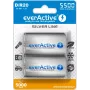 Uudelleenladattava akku everActive EVHRL20-5500 D NiMH 1,2 V 5500 mAh, 2 kpl:n pakkaus