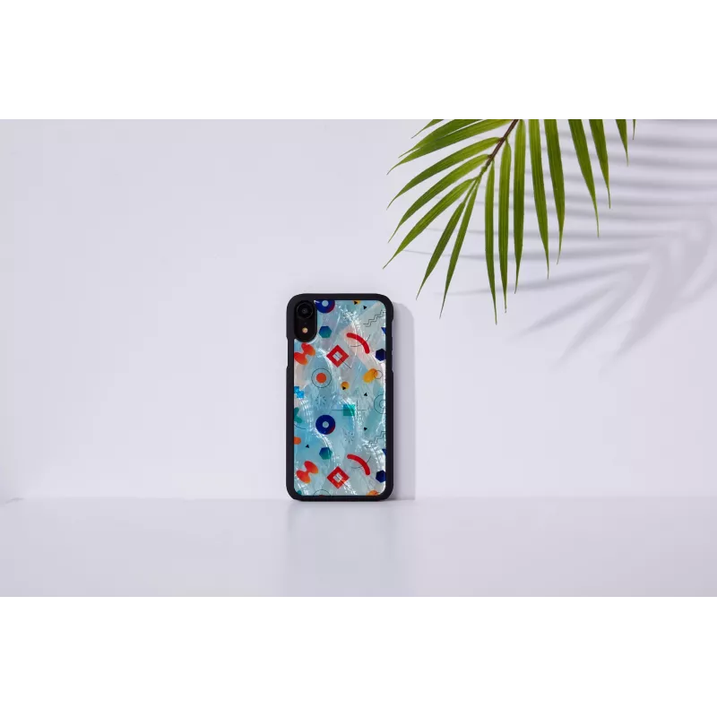 iKins suojakotelo iPhone XR – musta Poppin Rock -kuvio