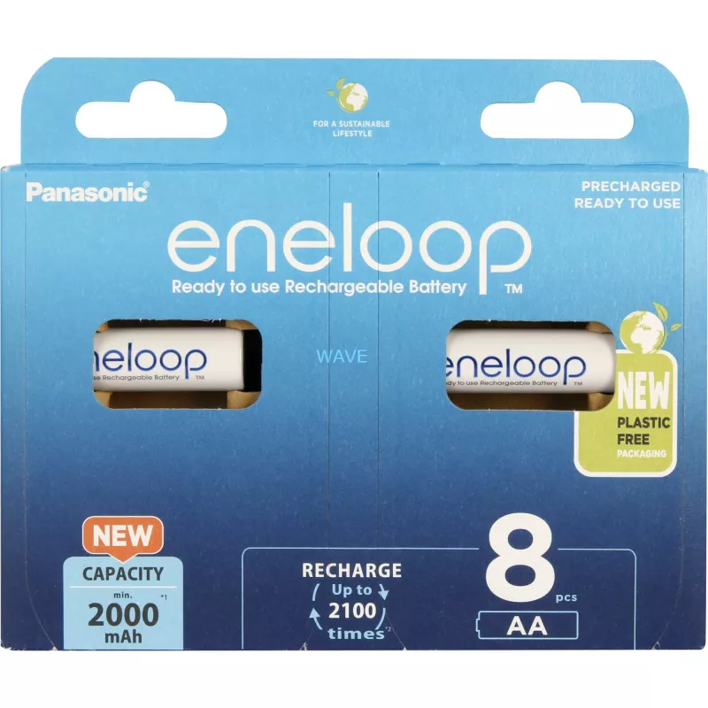 Akut PANASONIC ENELOOP AA 2000 mAh 8 kpl (BK-3MCDE/8HH)