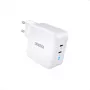 Virtalähde CHOETECH Charger GaN 2x USB-C 100W PD, malli PD6008