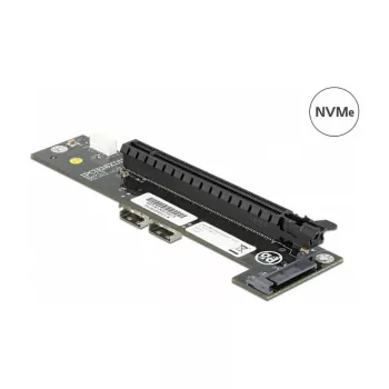 Muunnin 2 x SFF-8654 PCIe x16 Bifurcation DeLOCK 64148