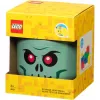 Säilytyslaatikko Room Copenhagen LEGO pää Skeleton pieni, vihreä/musta