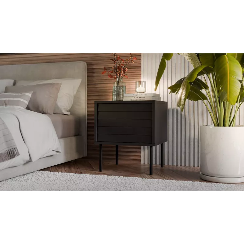 Cama yöpöytä, 2 kpl CORTINA 45x40x51 musta